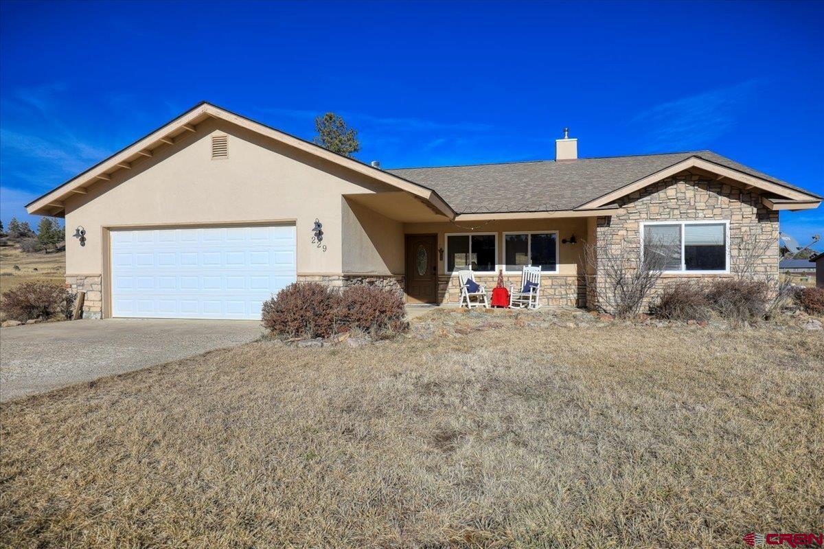 a view of a house with a patio