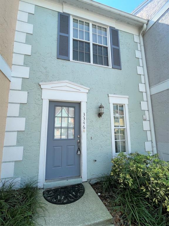 a view of front door of house