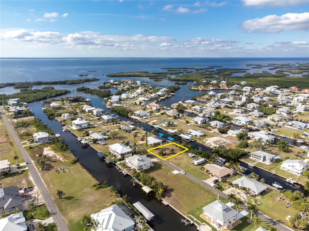 an aerial view of a city