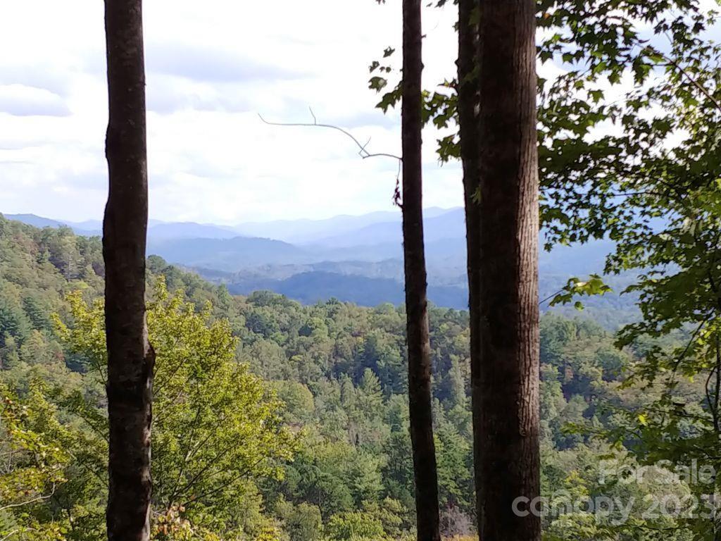 a view of mountain from a window