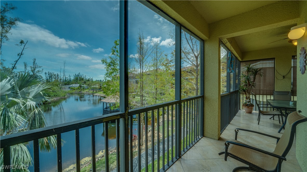 a view of a balcony