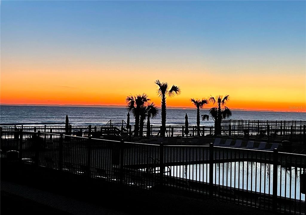 Beautiful Sunrise view from master bedroom and patio