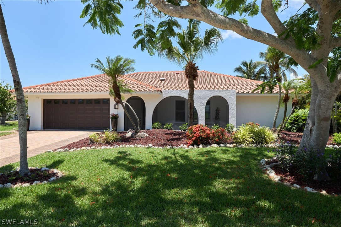 a front view of house with yard