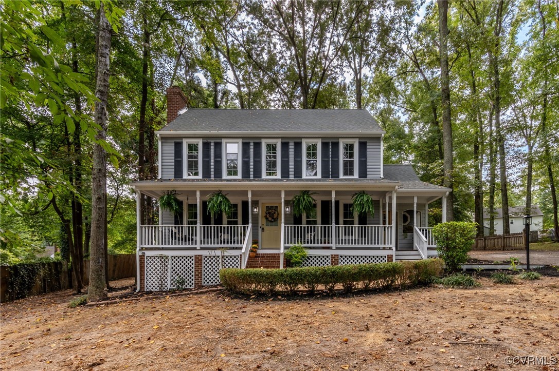 front view of a house with a small yard