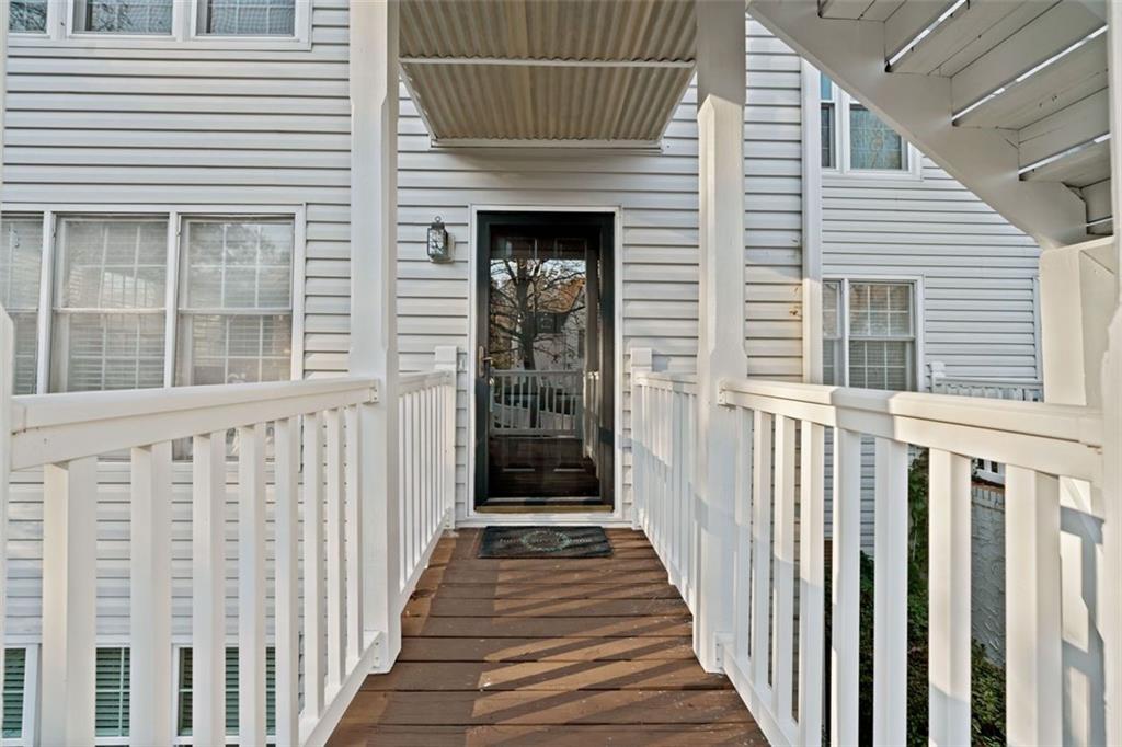 a view of a house with wooden door