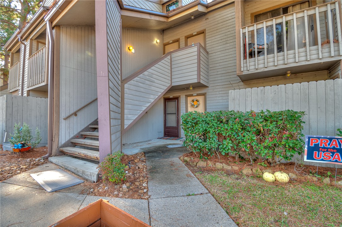 Front Exterior and stairs to the front door