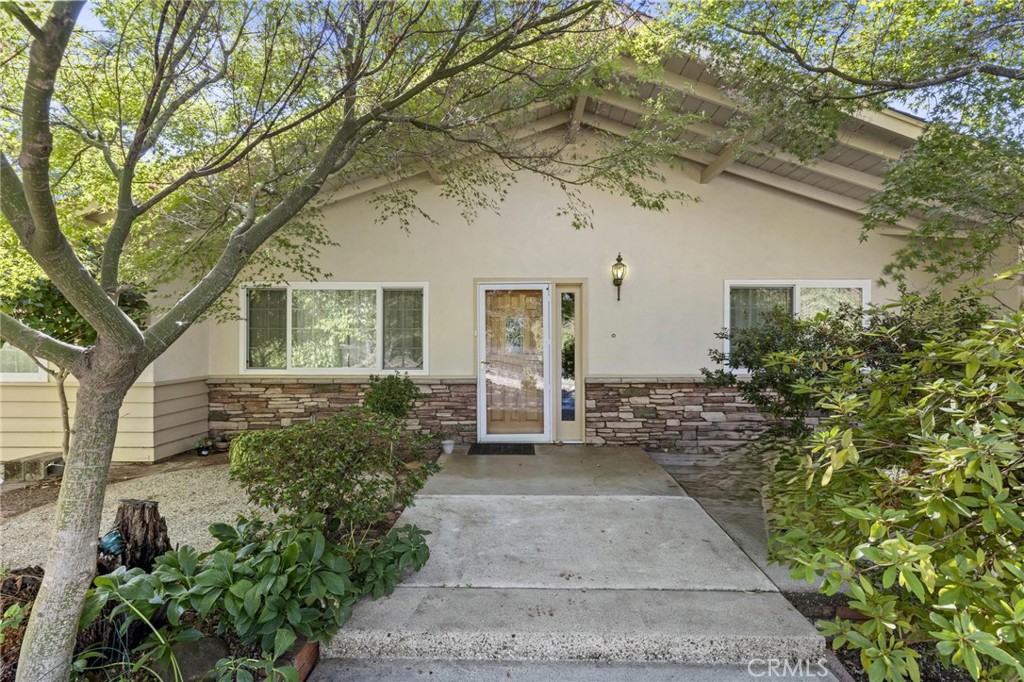 a view of a back yard of the house