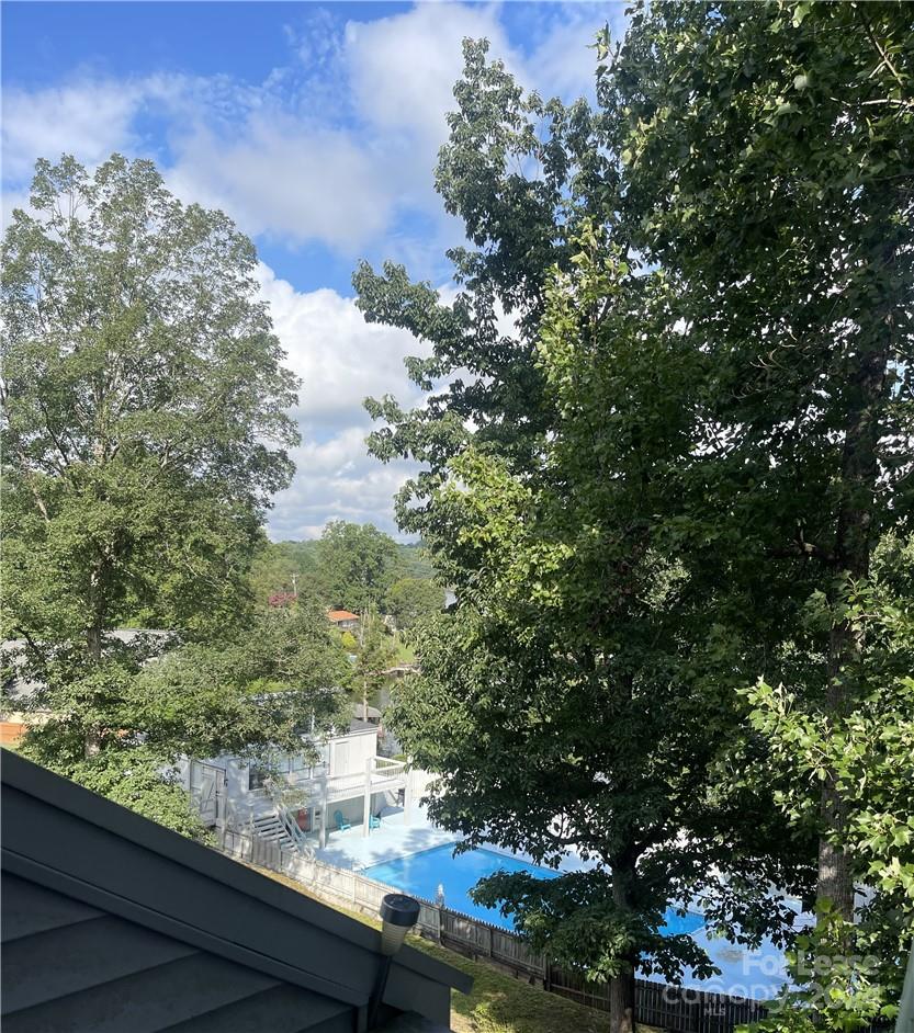 a view of mountain from a window