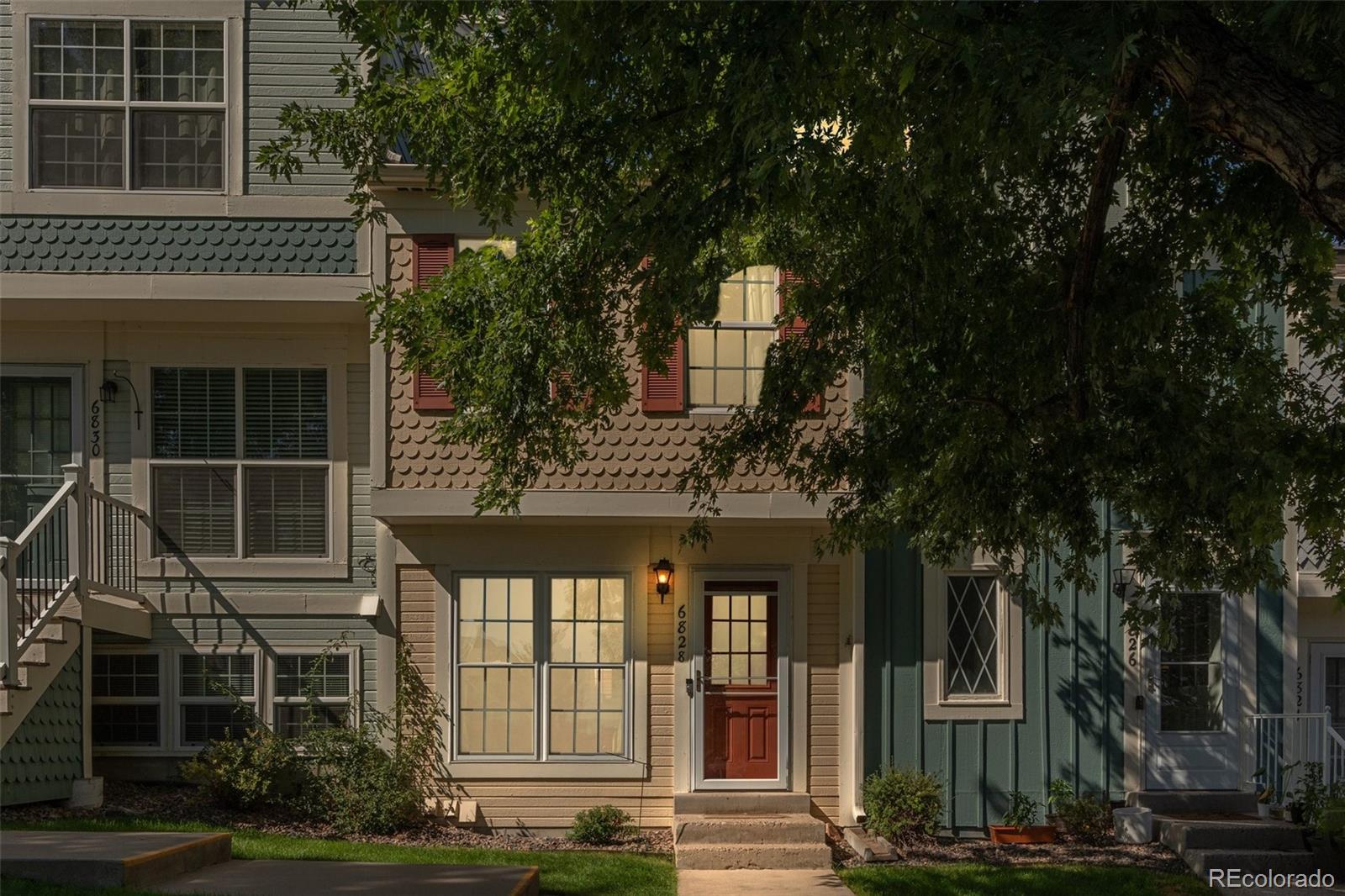 front view of a house with a street