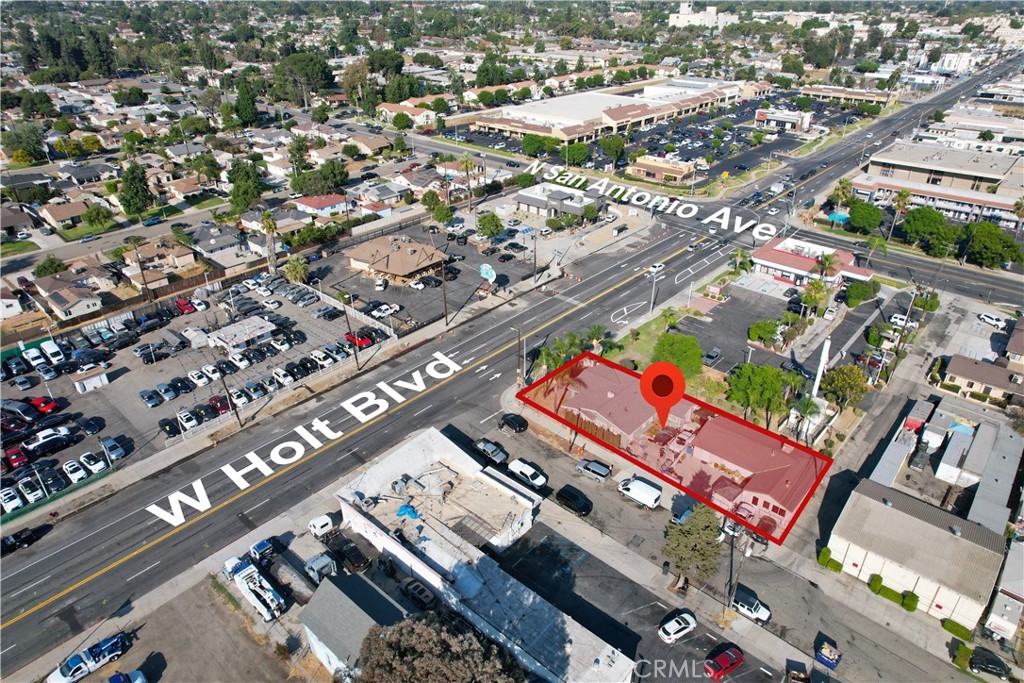 an aerial view of a city