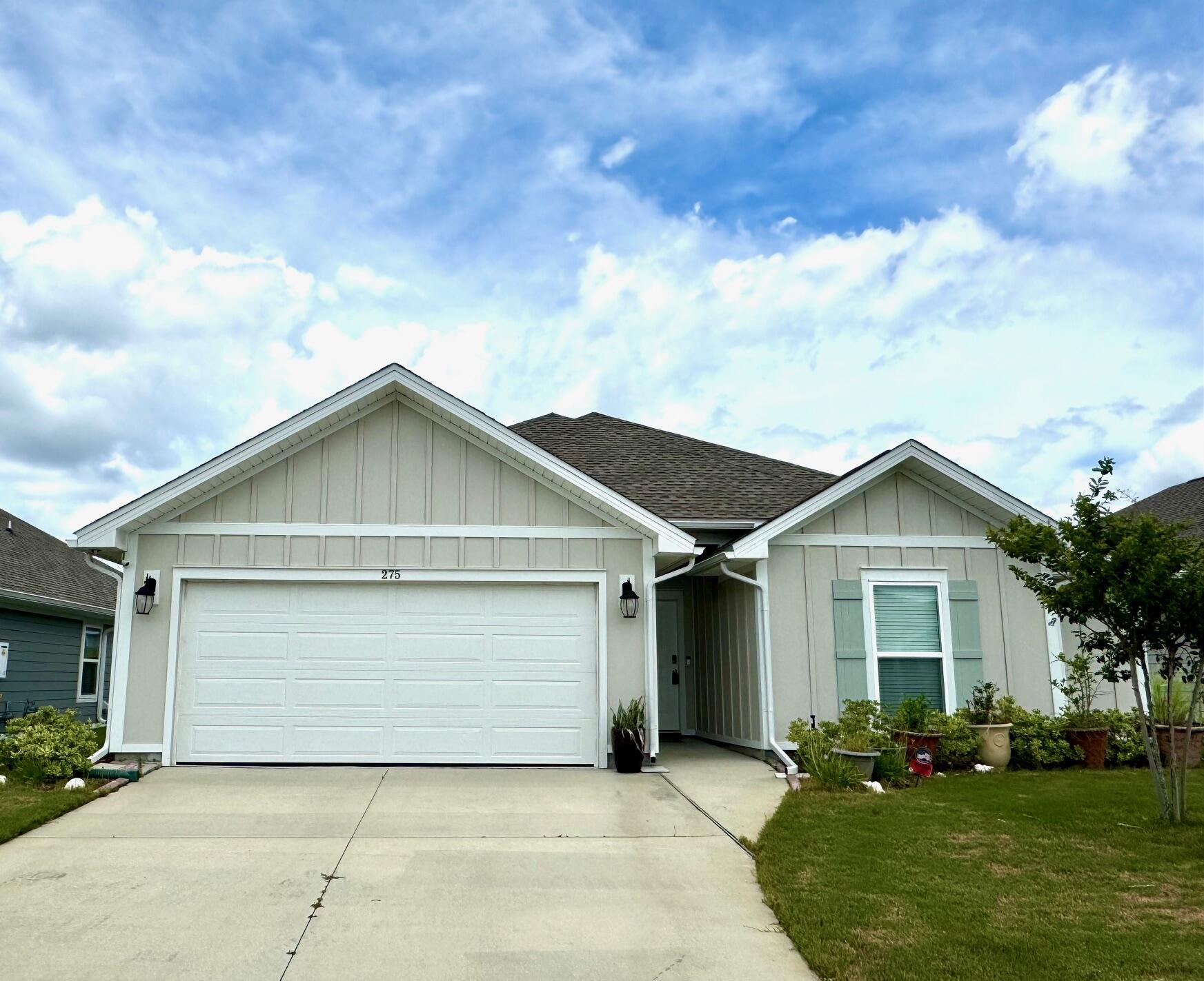 front view of house with a yard