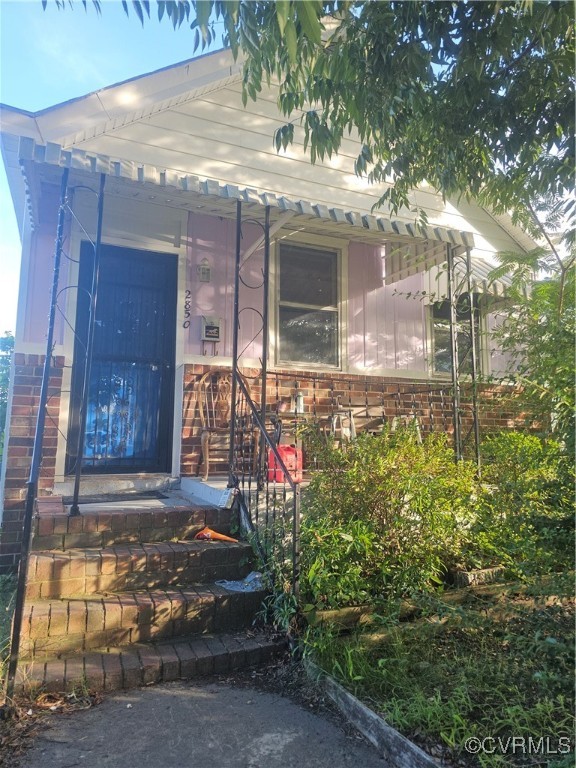 View of entrance to property