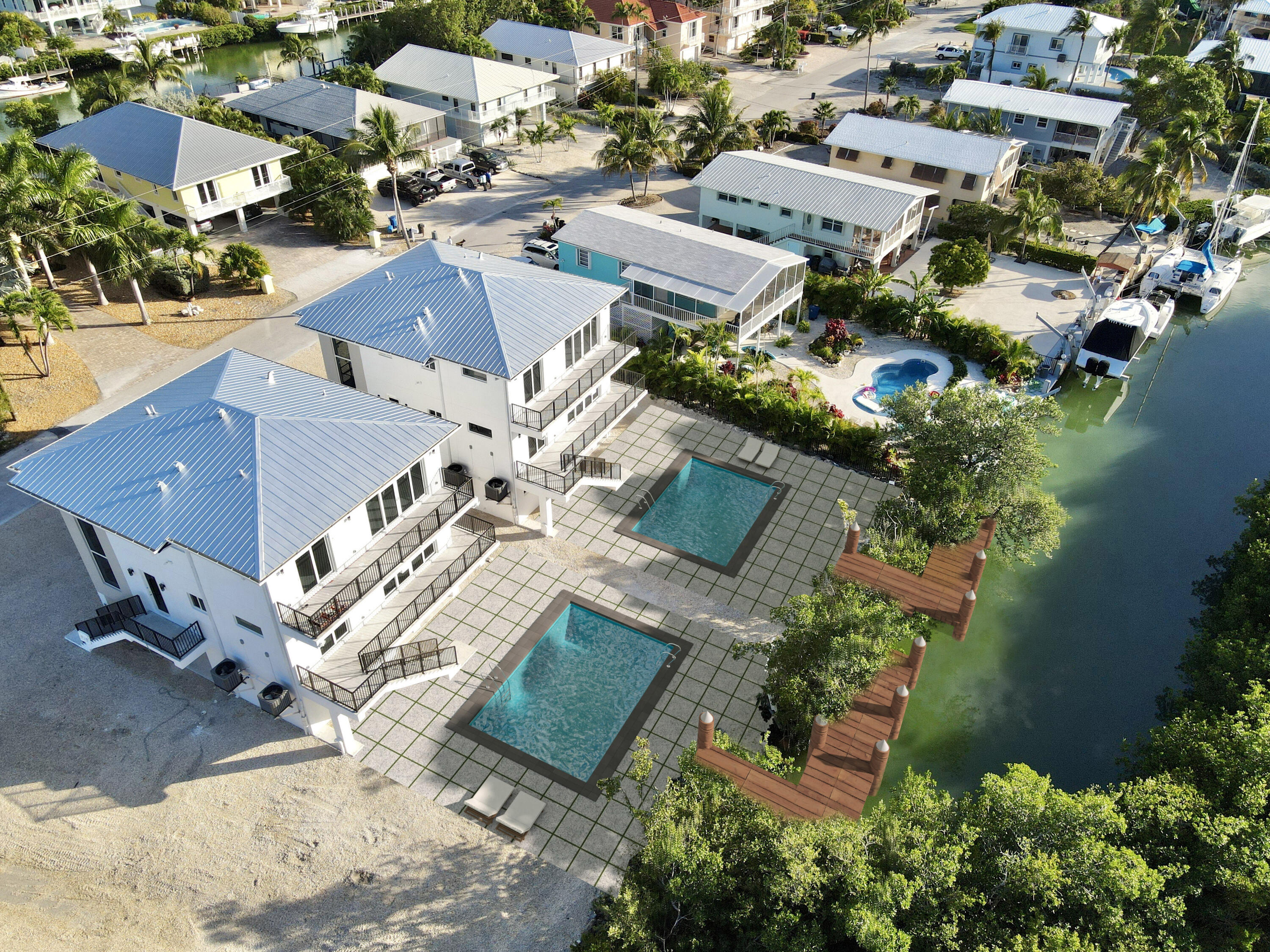 Pool and dock rendering