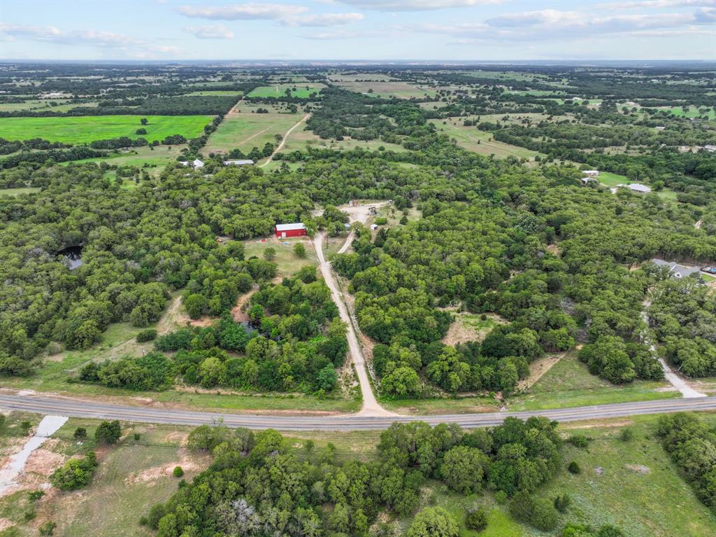 a view of a lush green field