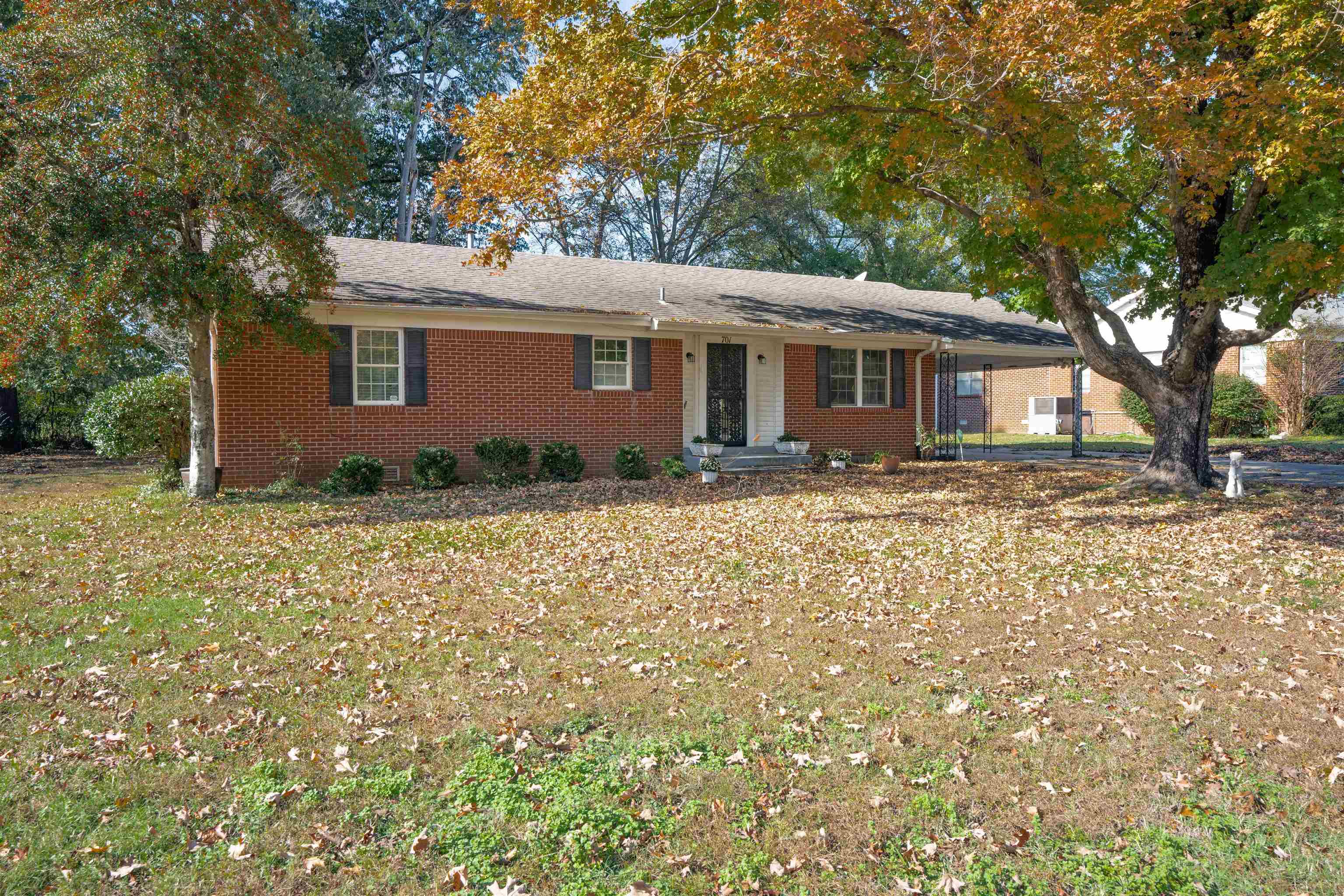 Ranch-style house with a carport