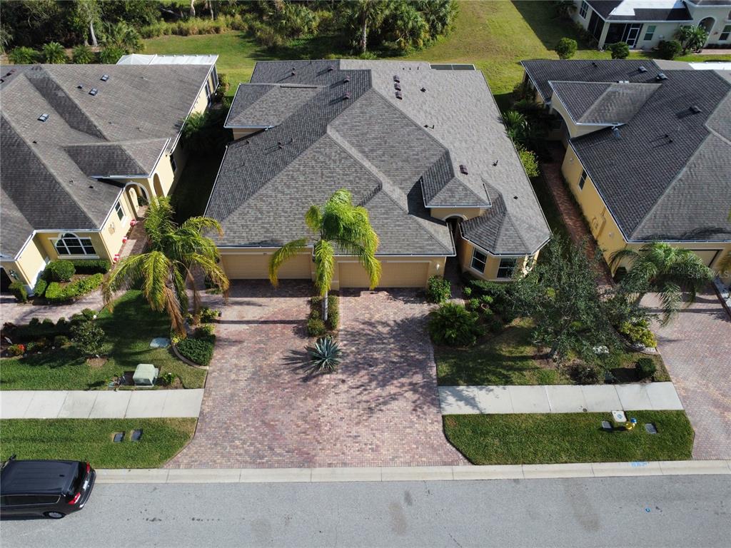 Aerial with new roof.