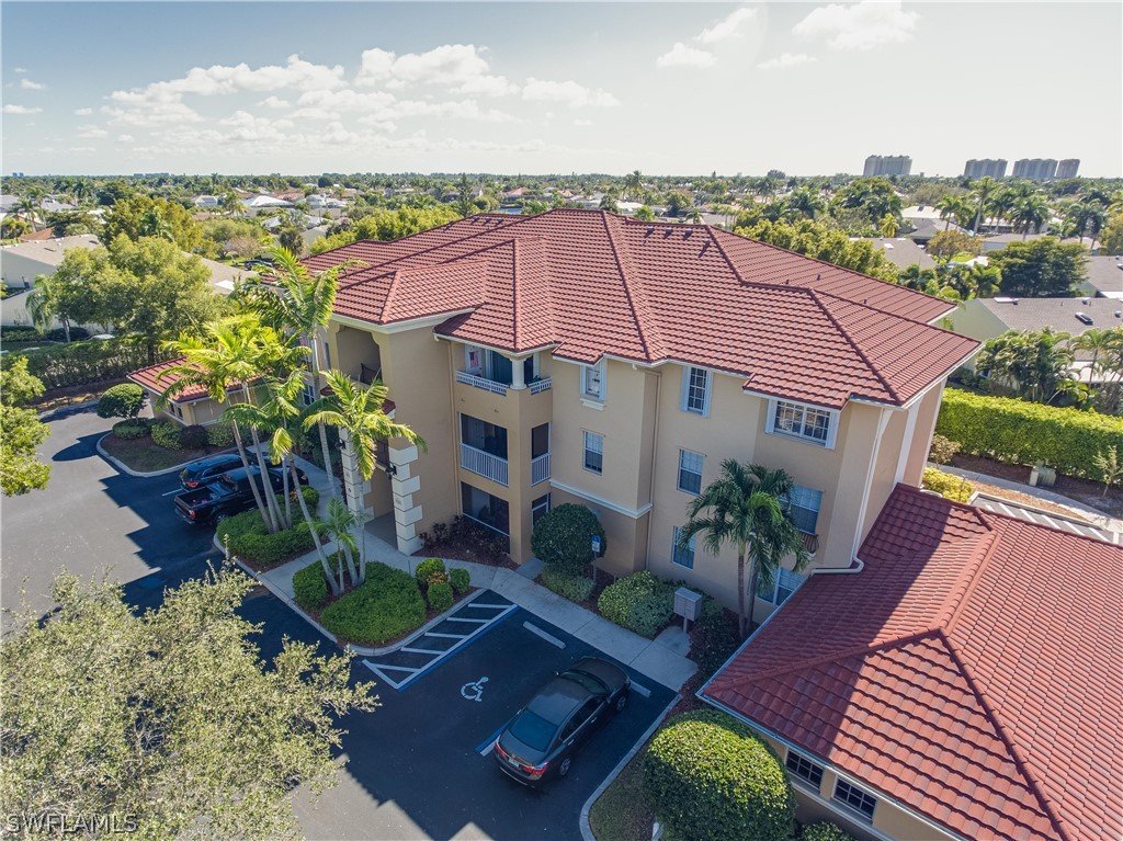 a aerial view of a house