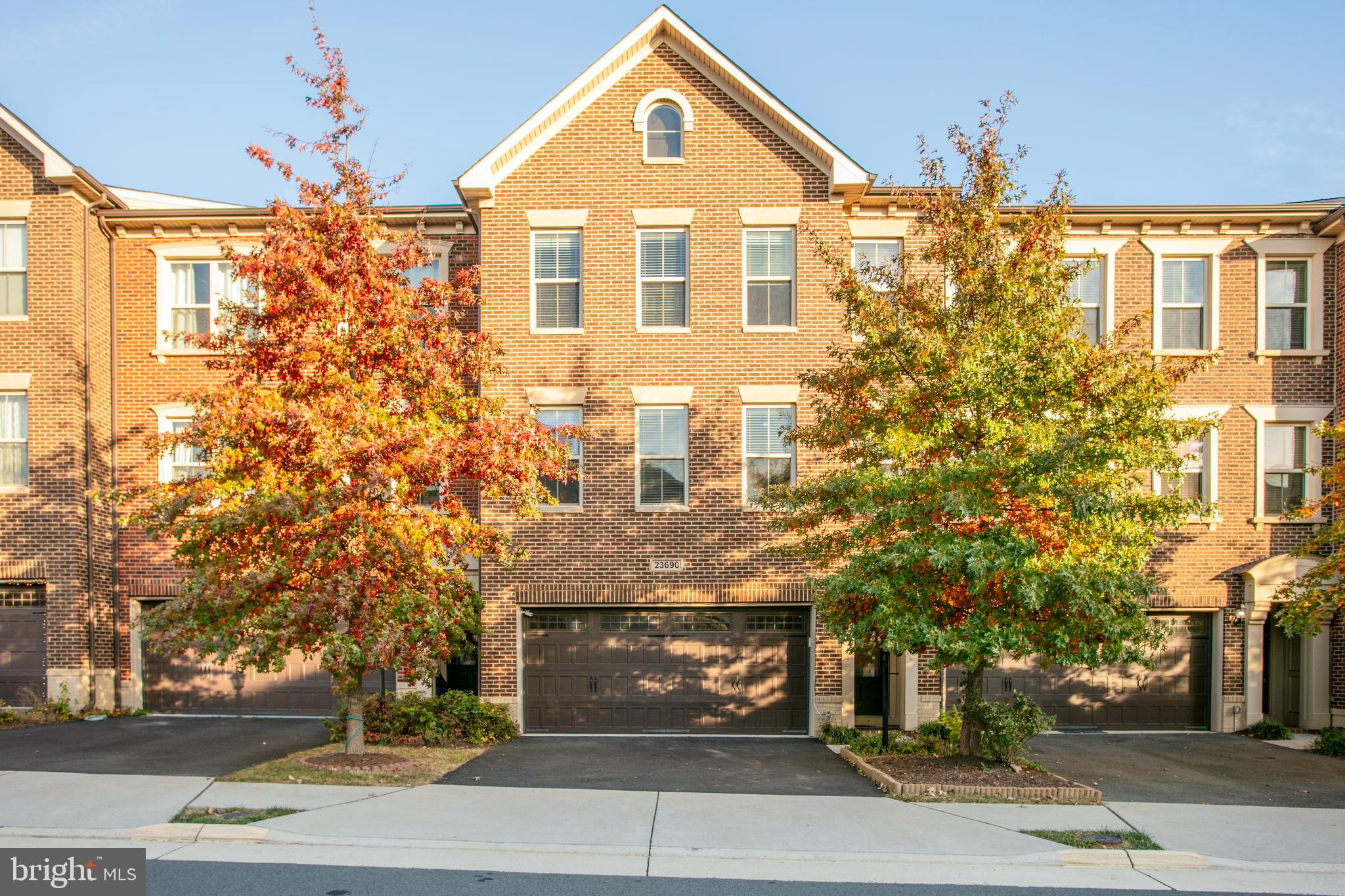 a front view of a building