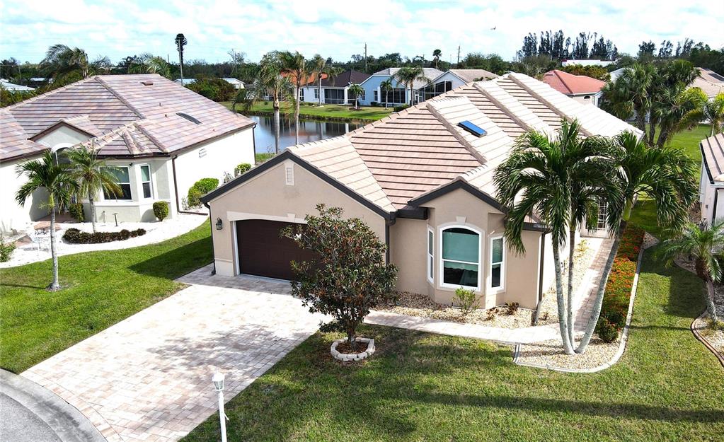 Aerial view of home