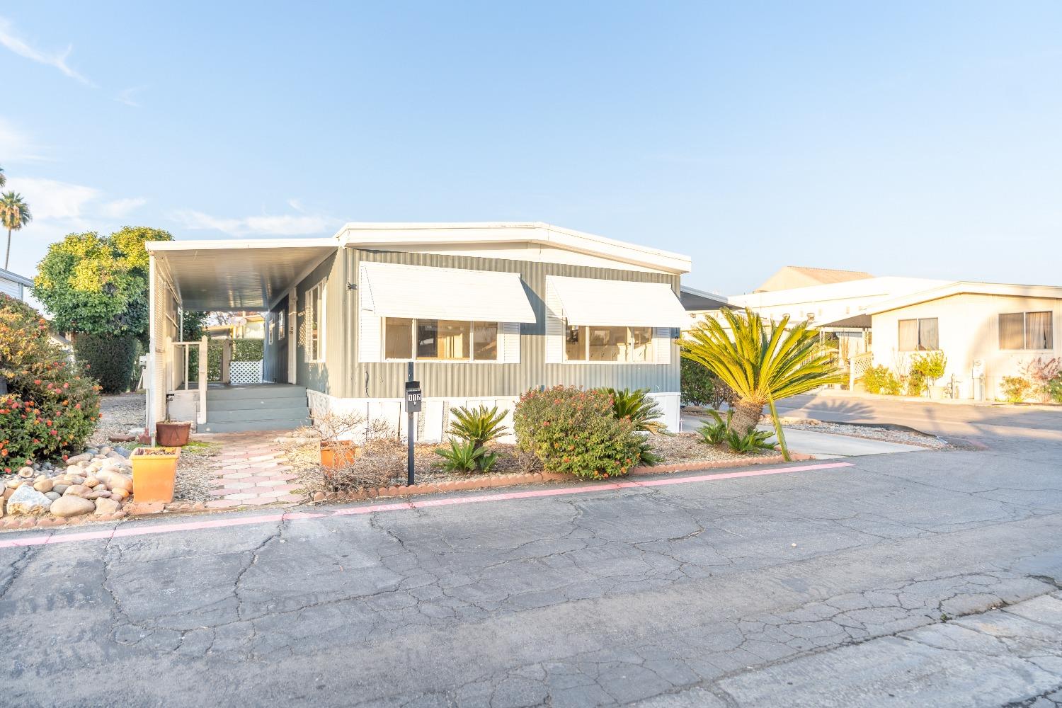 a view of a house with a outdoor space