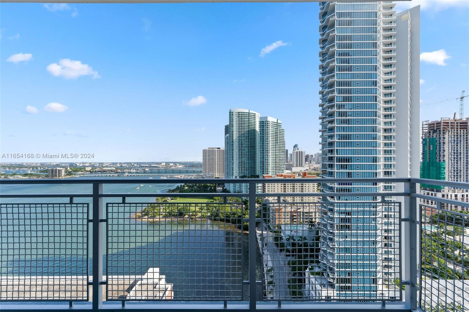 a view of balcony with city view