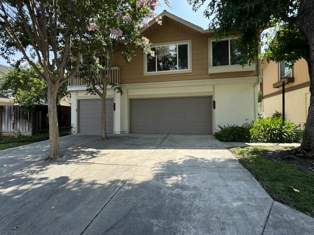 a house that has a tree in front of it