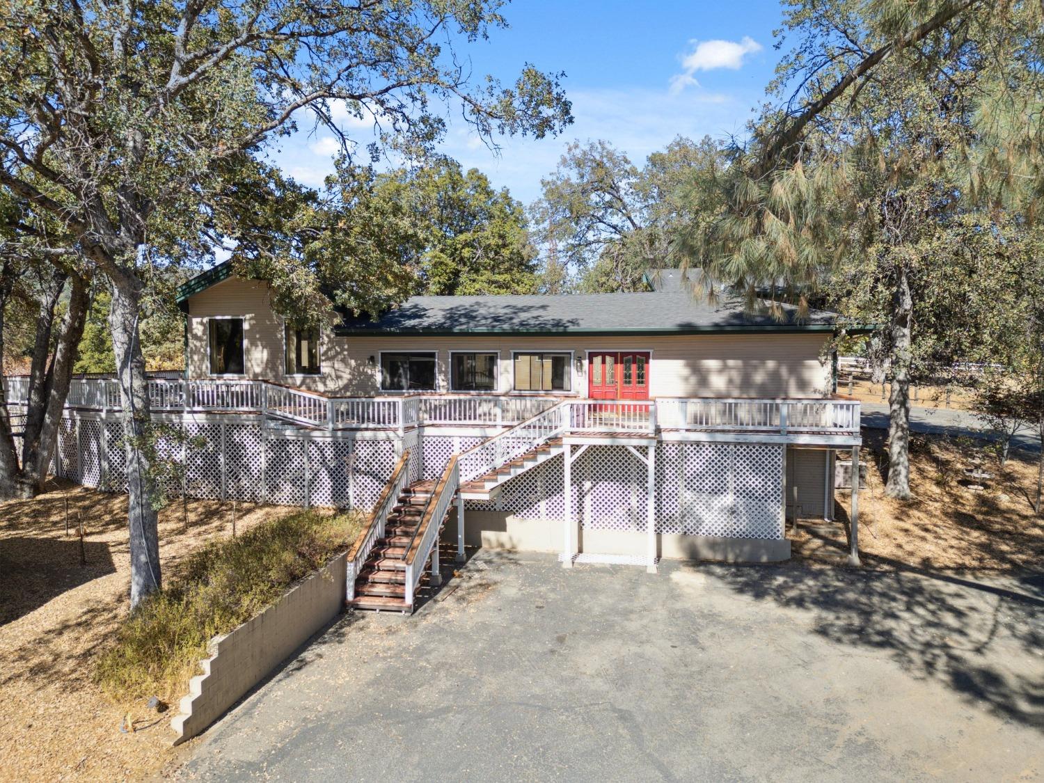 a view of a house with a patio