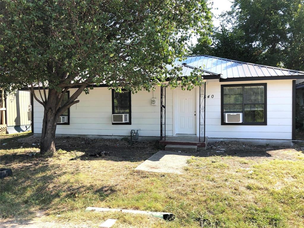 a front view of a house