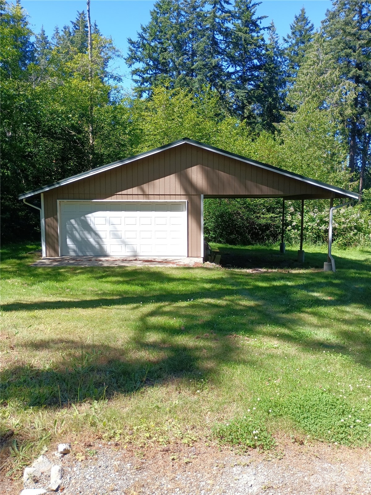 a front view of a house having yard