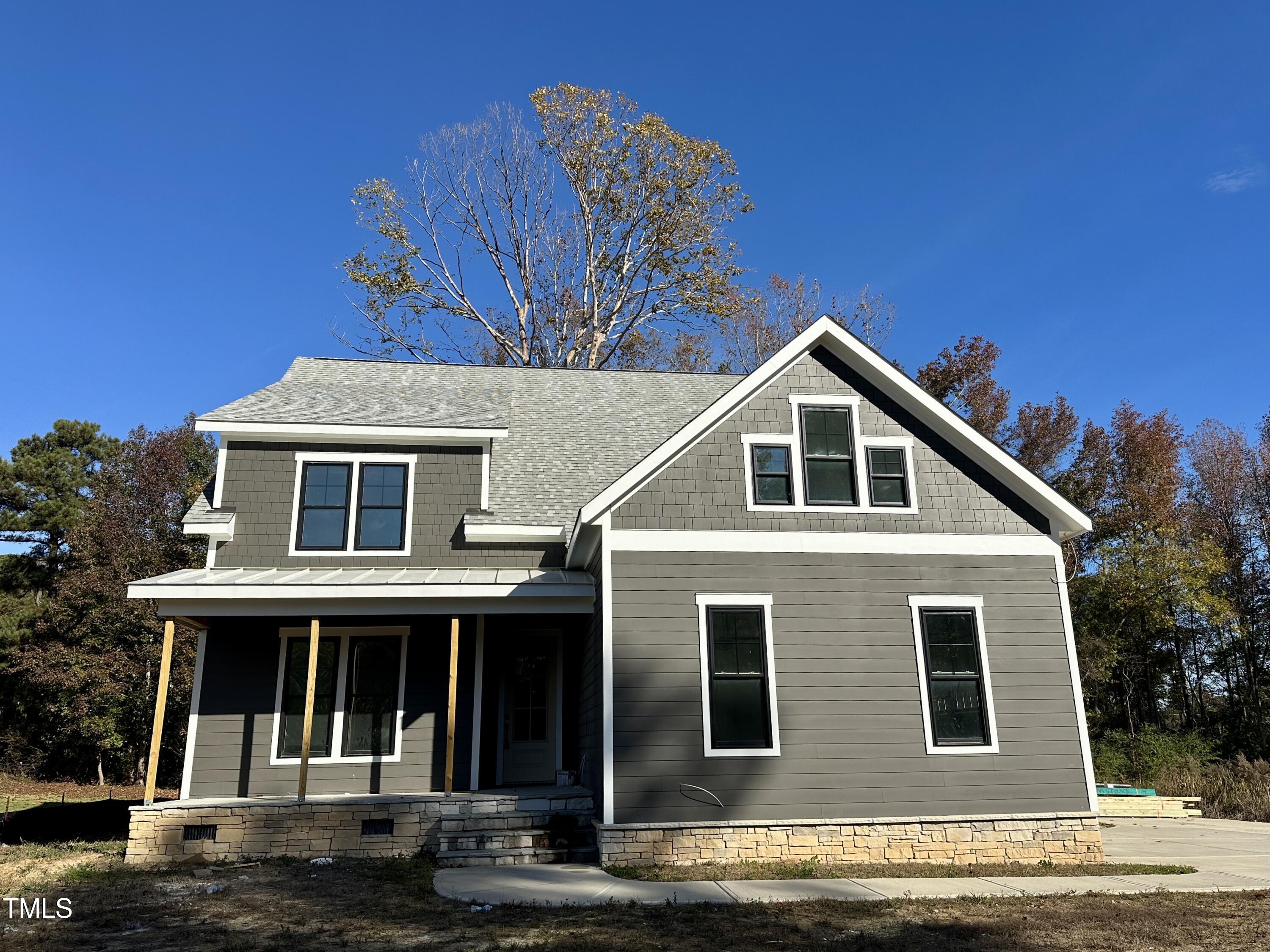 a front view of a house