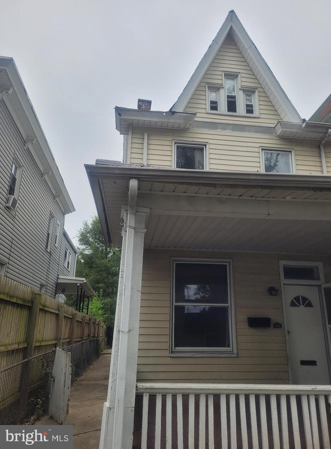 a front view of a house with a balcony