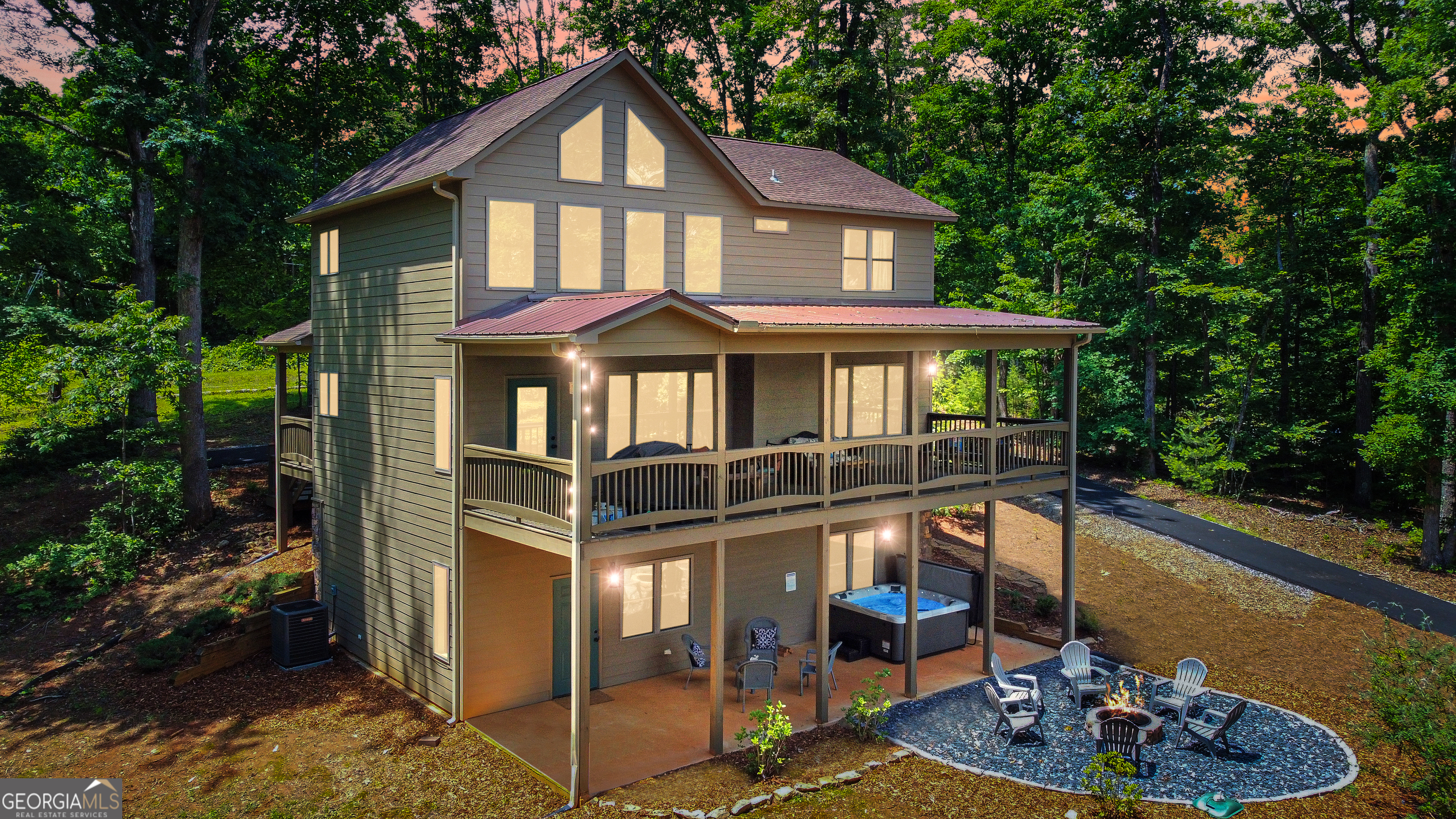 a front view of a house with porch