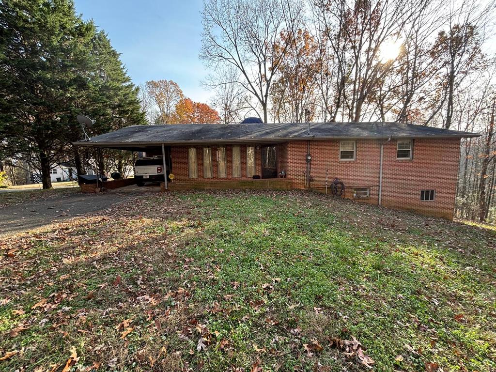 a house with trees in front of it