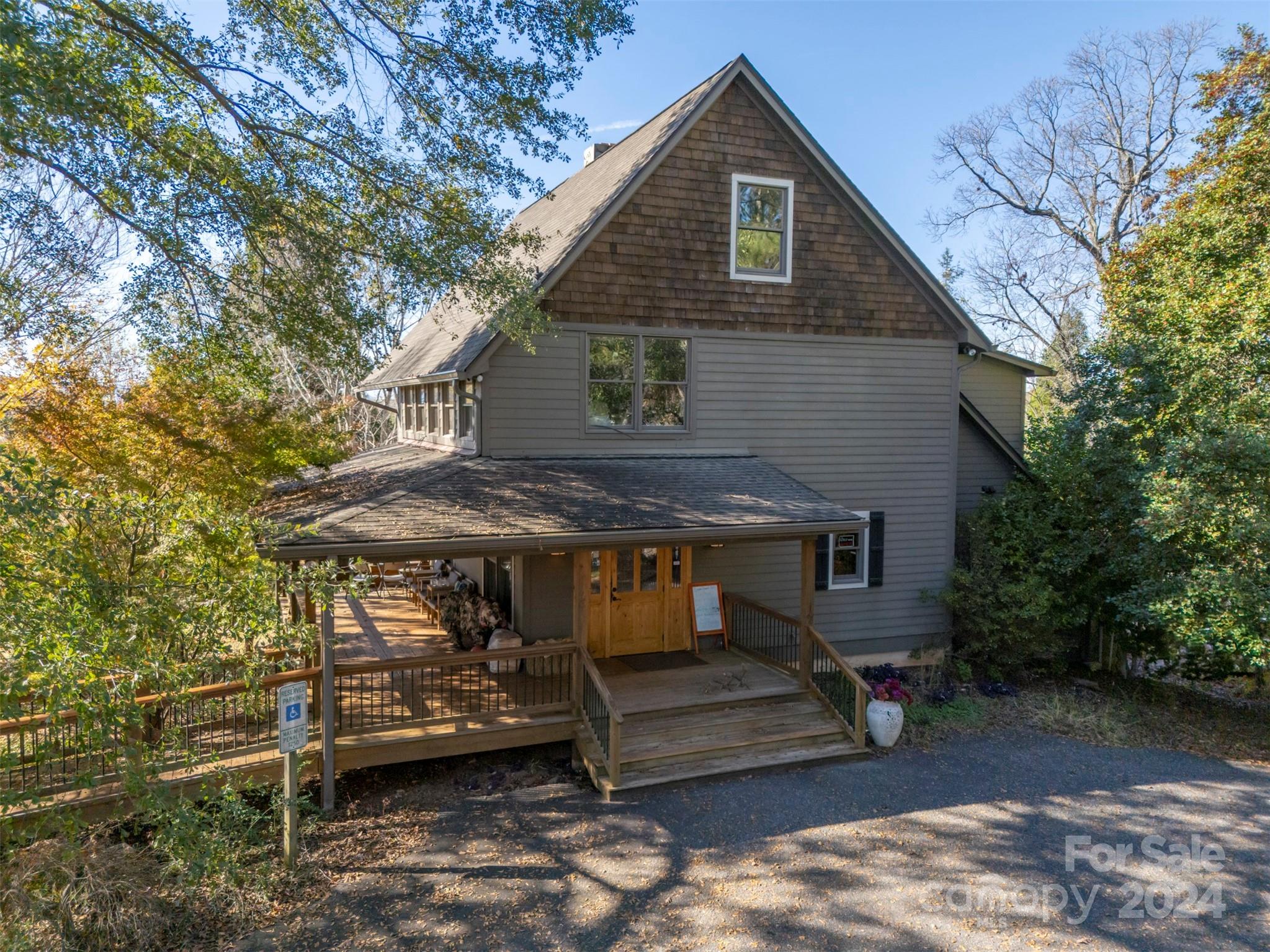 a view of a house with a patio