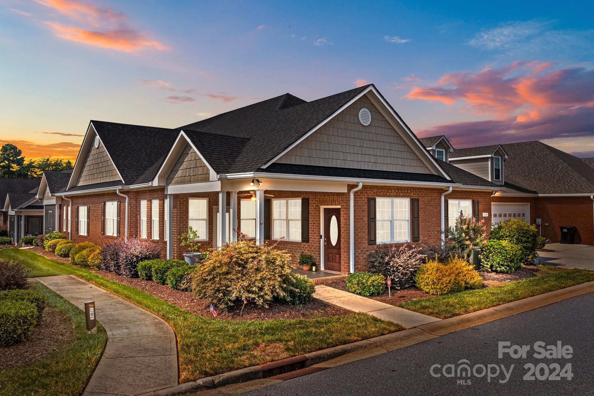 front view of a house with a porch