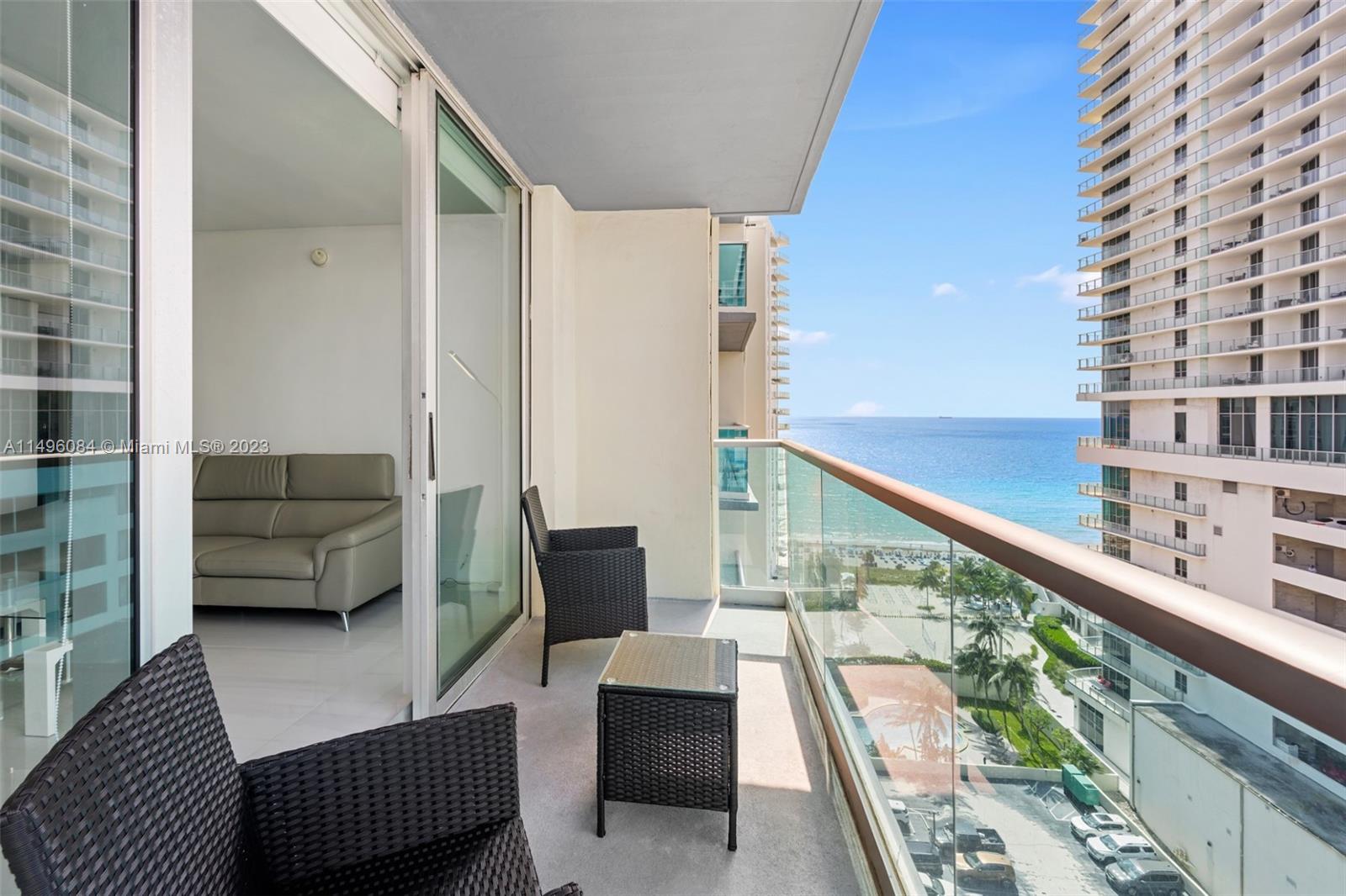 a view of balcony with couch