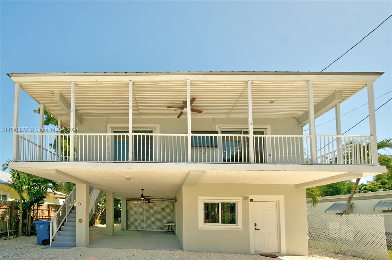 a view of a roof deck