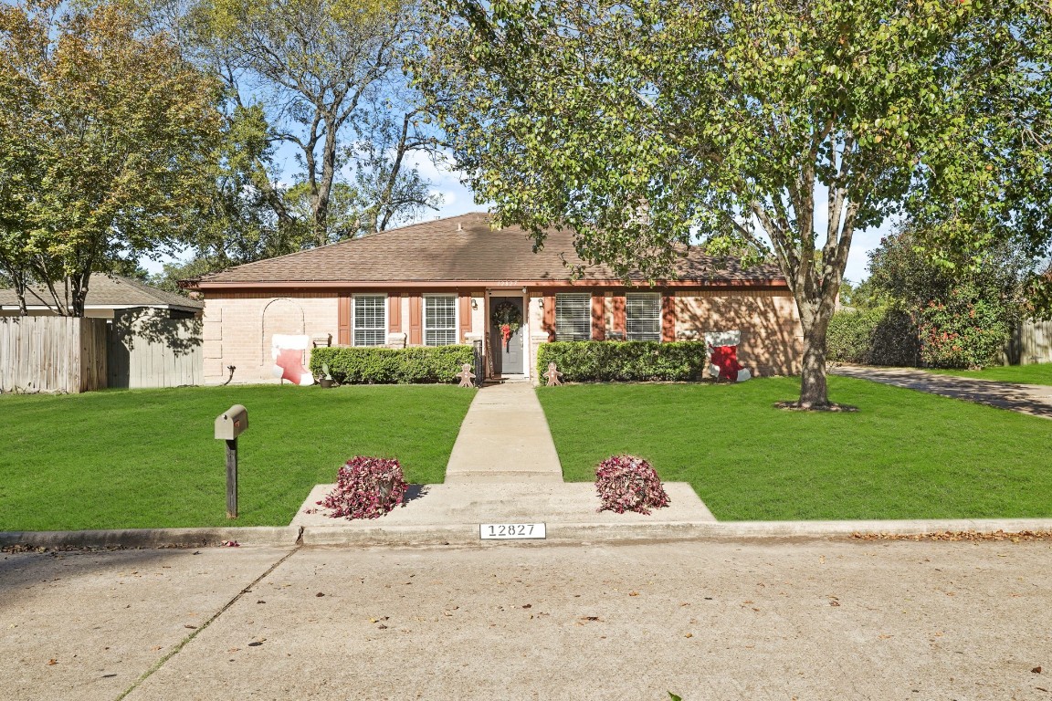 a view of house with garden