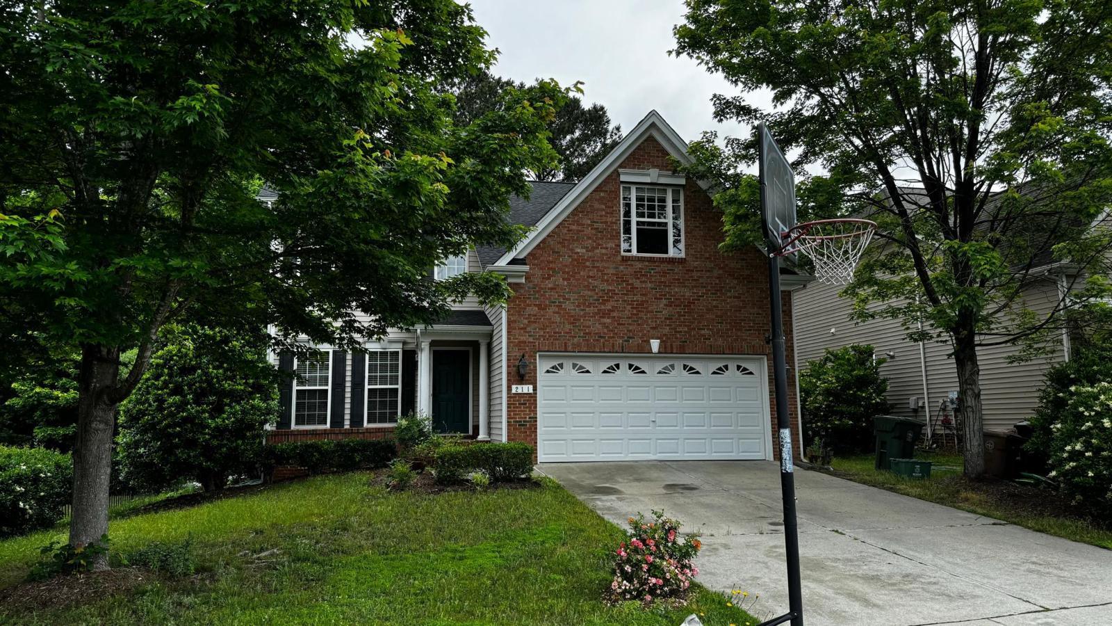 front view of house with a yard