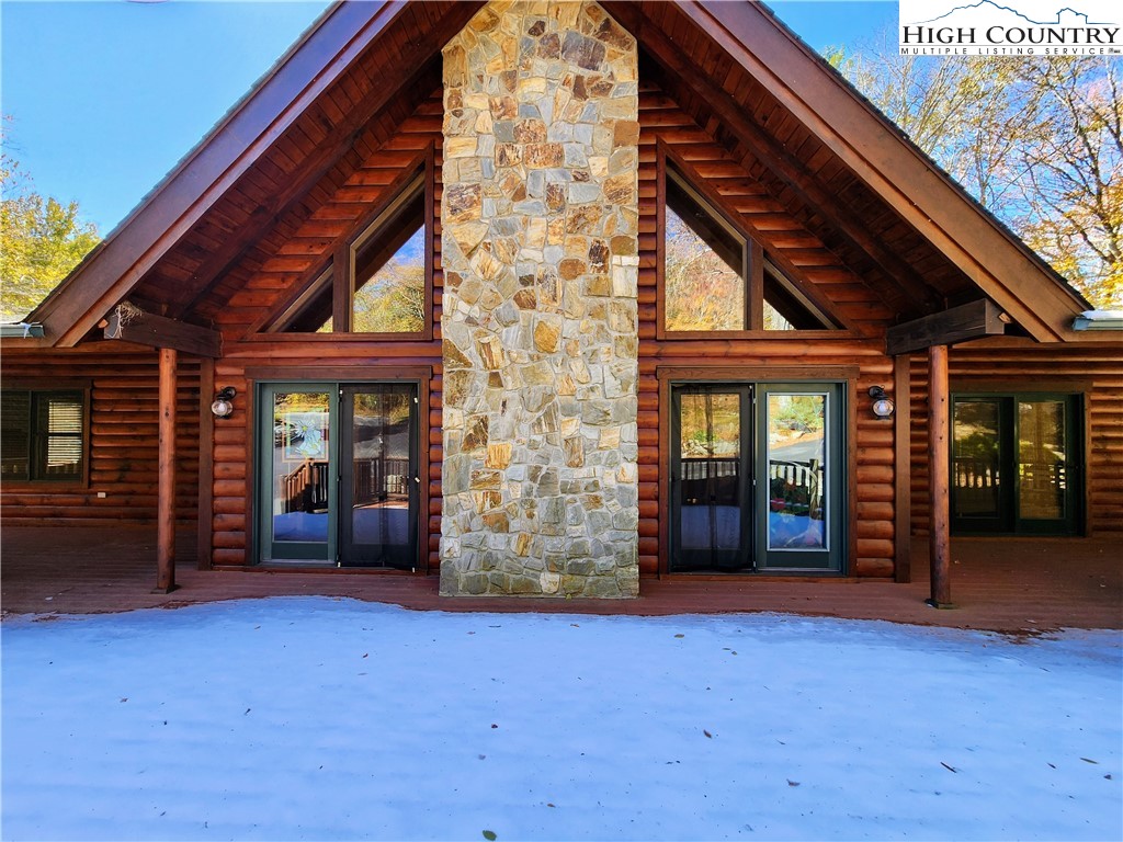 an outdoor space with porch