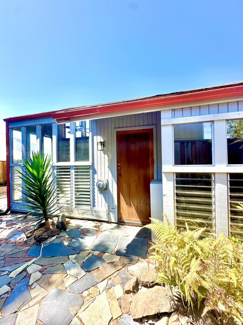 a front view of a house