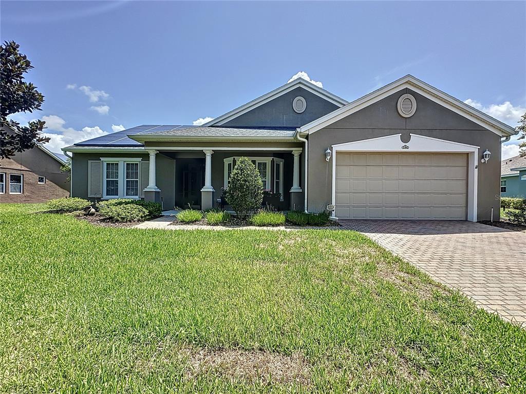 2 1/2 garage, energy efficient, solar-powered.  