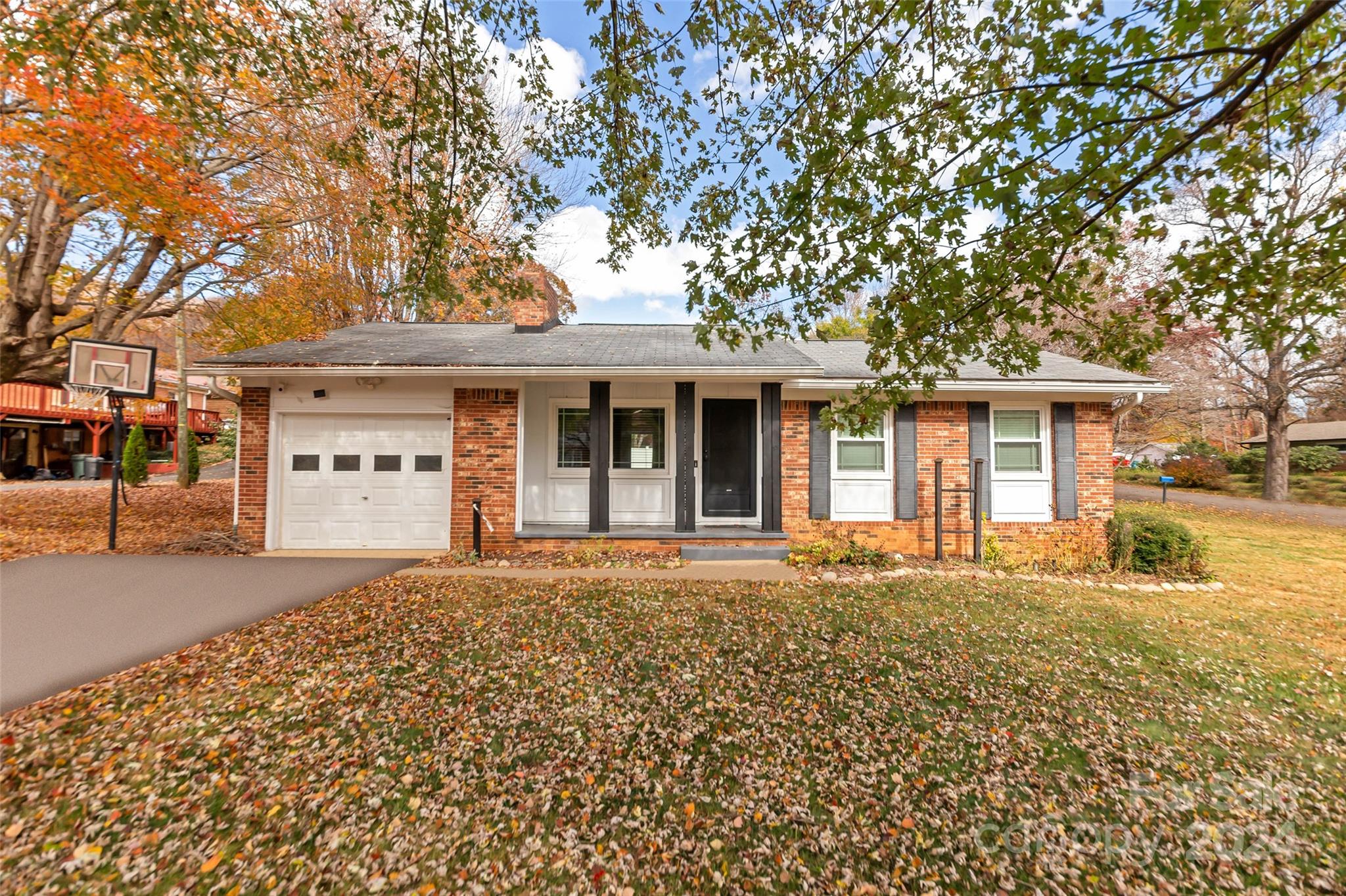 front view of a house with a porch