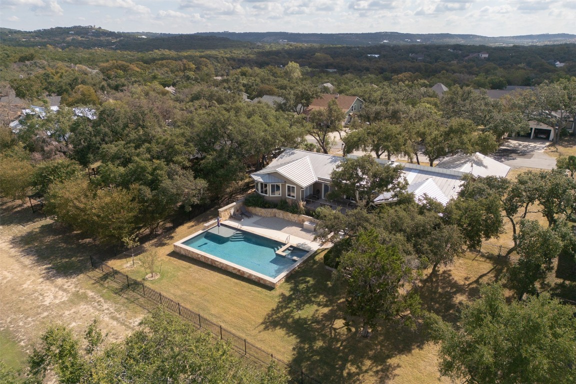 Private, fenced, recently installed 20 x 40 pool with hot tub.