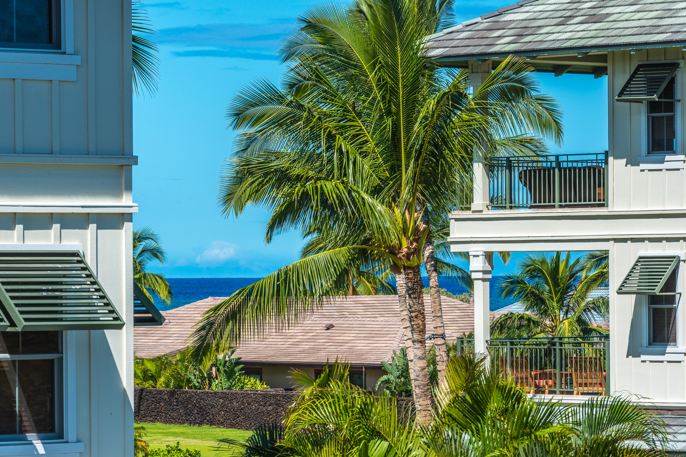 Enjoy peek a boo ocean views from the private lanai