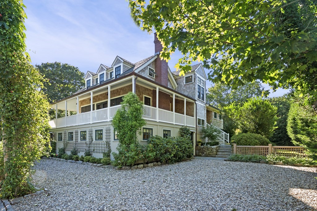 a house view with a garden space