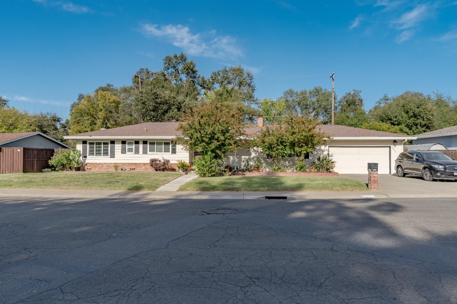 front view of house with a street