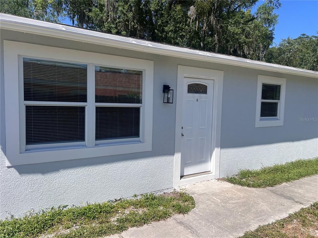 a front view of a house