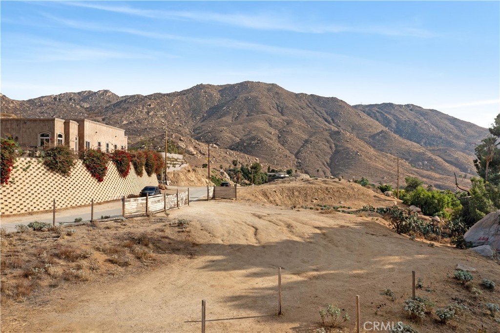 a view of a large mountain in the middle of a house