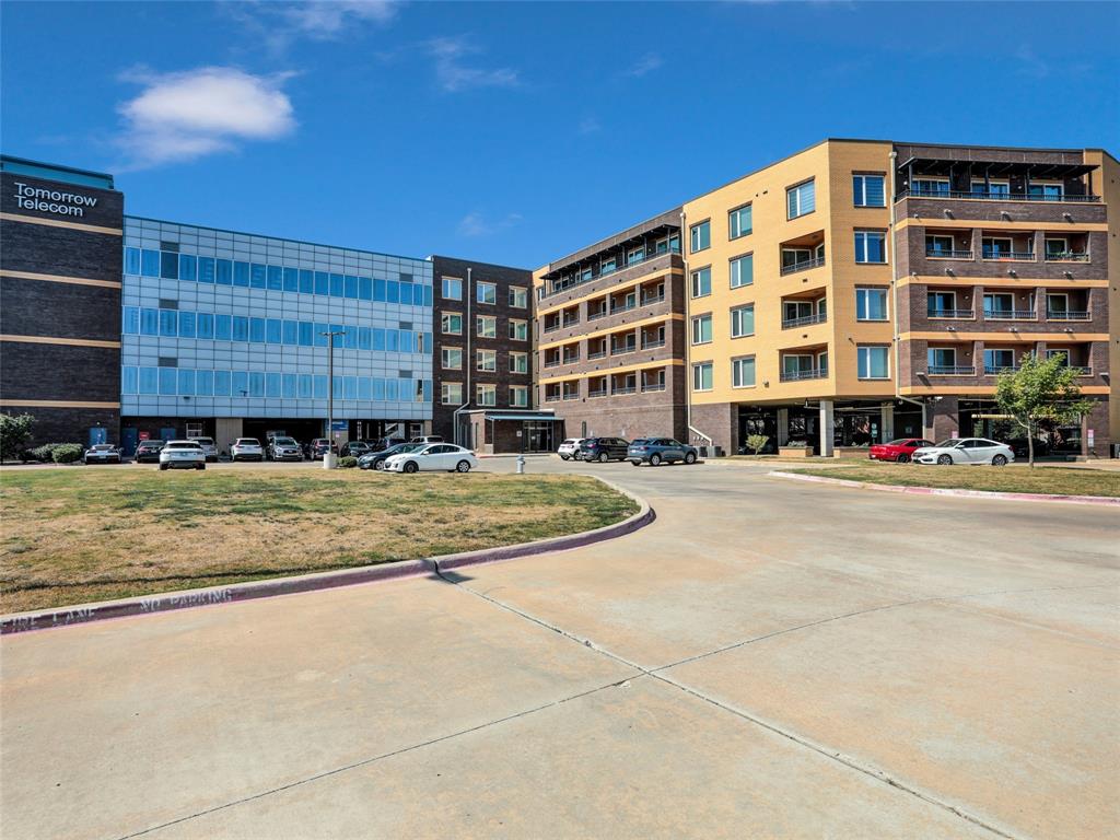 a view of building with road